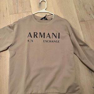 NWT AX Armani Exchange, soft and beige